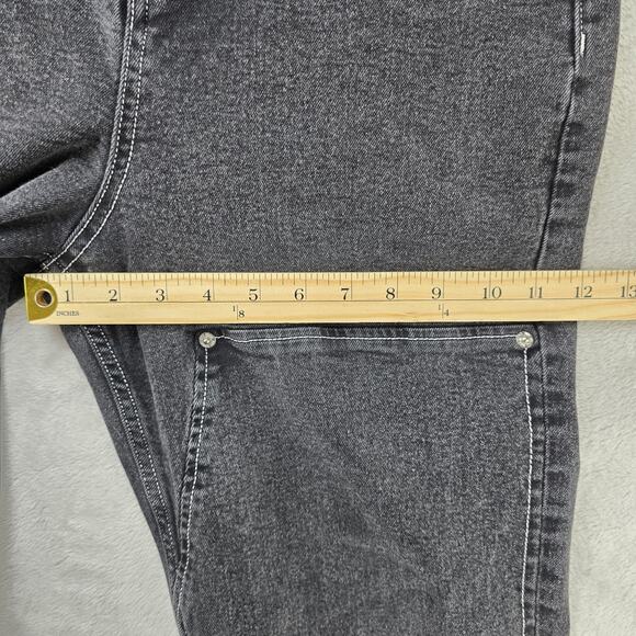 Hot Topic Double Knee Jeans Mens 30x30 Black Straight Carpenter Pants Grunge - Picture 13 of 13